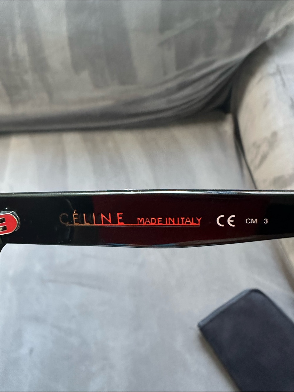 Celine Black Oversized Round-Edge Sunglasses - Picture 5 of 5